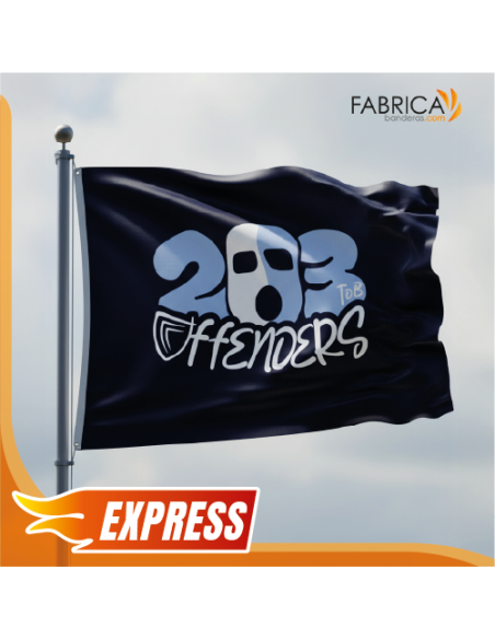 Servicio Express. Productos en 24 Horas. -Bandera Tejido 80Gr Económica EXPRESS